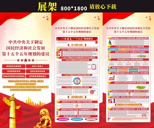 十五五规划展架易拉宝