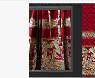 精美中式花纹窗帘展示