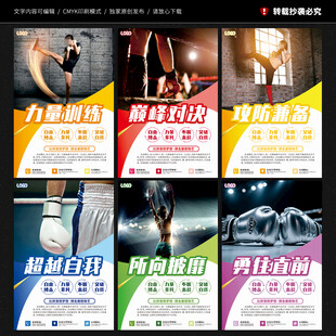 自由搏击海报