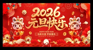 2026年元旦展板