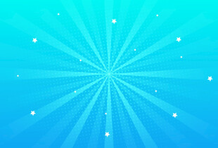 蓝色放射状光芒背景图