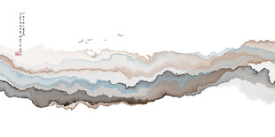 水墨抽象纹理艺术背景图