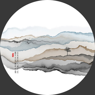 意境水墨线条装饰画