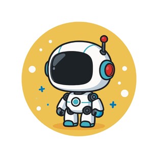 可爱卡通宇航员形象