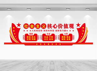 社会主义核心价值观文化墙