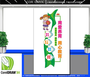 竖版幼儿园文化墙