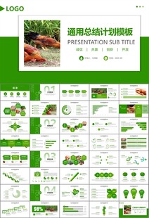 绿色生态农家鸡舍家禽养殖PPT