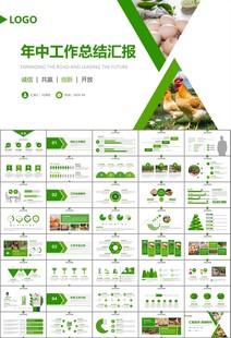 绿色生态农家鸡舍家禽养殖PPT