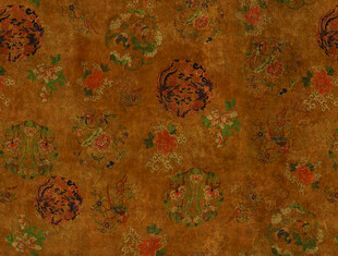 复古花纹织物图案