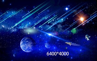 梦幻星空流星宇宙景象