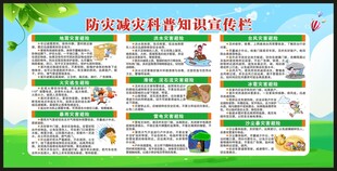 防灾减灾知识宣传栏
