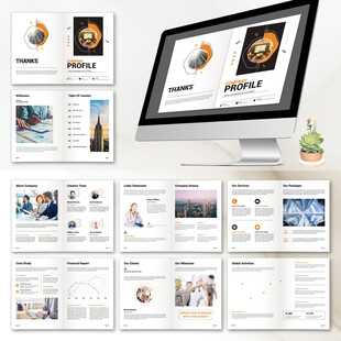 品牌画册InDesign模板