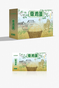 柴鸡蛋包装 