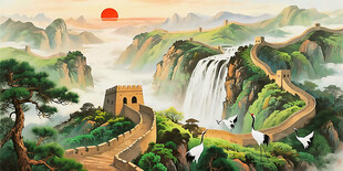 长城风景画