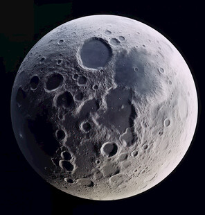 月球表面灯箱高清素材