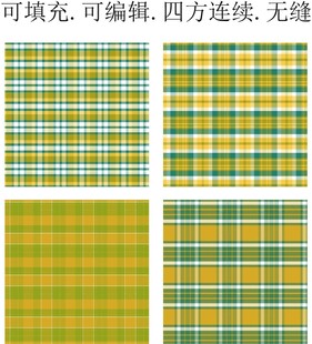 黄绿色格子面料  绿色格子布