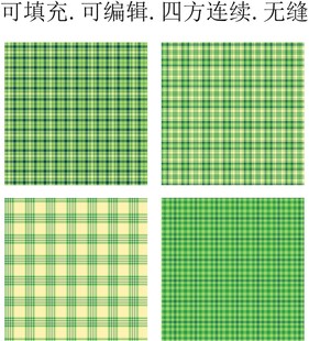 绿色格子面料   春夏格子图案