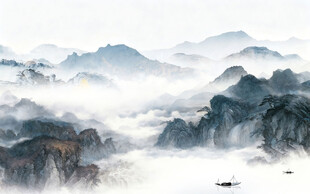 高端 爆款简约山水 TIF分层