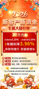 2026银行大额存单展架