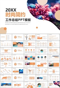 海底世界水族馆动态PPT模板