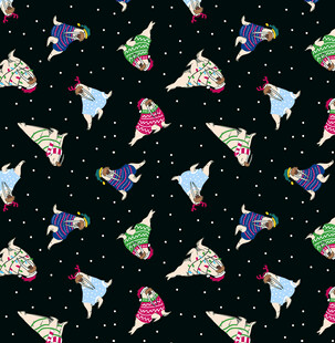 多彩火箭星空图案背景