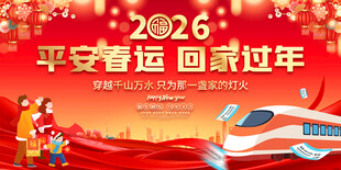 2026春运宣传展板