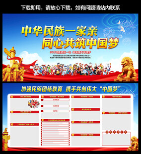 民族团结宣传海报