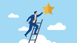 职场精英勇攀天梯摘取成功之星
