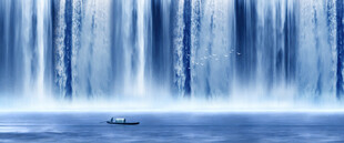 招财生财流水瀑布