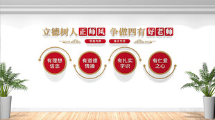 四有好老师文化墙