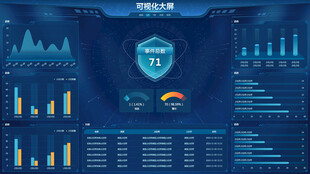 科技风数据安全可视化界面