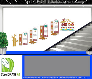望闻问切楼道文化墙 