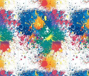 多彩泼墨抽象艺术图案