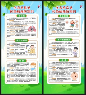 传染病预防知识展架