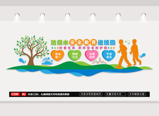 防溺水安全教育文化墙