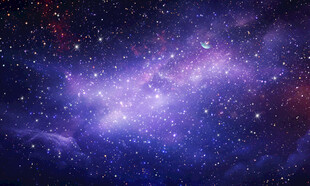 紫色宇宙星空背景图