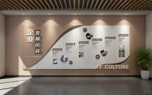 企业发展历程文化墙