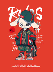 潮流卡通鼠形象插画