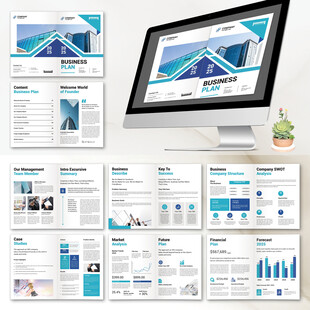 品牌画册InDesign模板