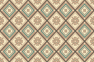 几何图案复古风花纹背景