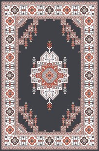 民族风几何图案地毯