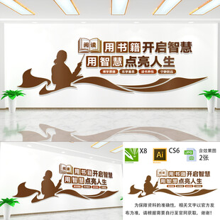 校园阅读文化墙