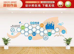 团队风采文化墙