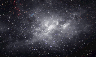 浩瀚灰色宇宙星空背景墙