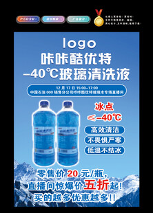 玻璃水海报