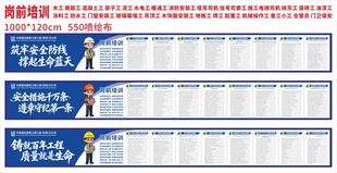 建筑工地安全班前岗前培训规程