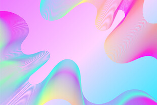 梦幻渐变流体矢量背景