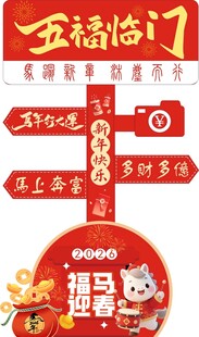 马年美陈指引牌