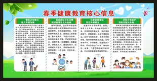 春季健康教育知识宣传栏