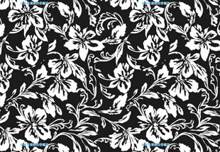 黑白花卉图案纹理背景